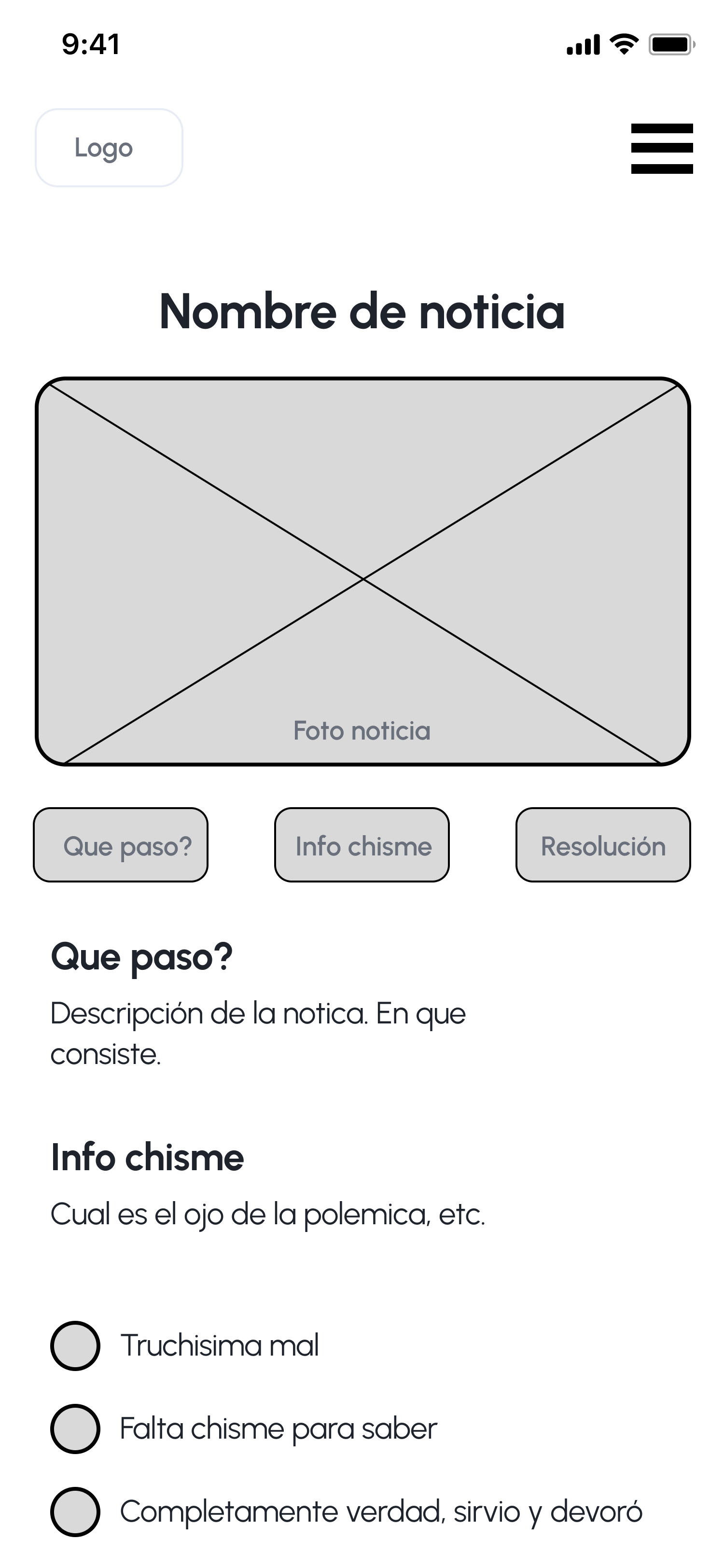 Boceto noticia